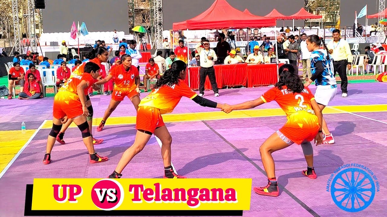 UP girls vs Telangana girls 49th national kabaddi chaimpionship hyderabad live