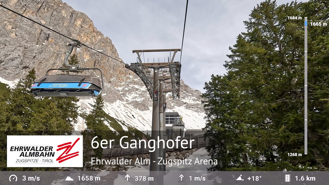 Ganghofer Full Ride - Ehrwalder Alm (Zugspitz Arena) | Built by Doppelmayr in 1996