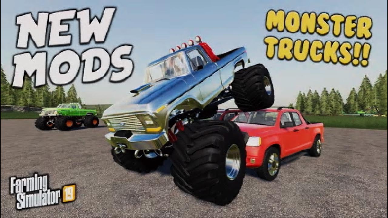 FS19 | NEW MODS | MONSTER TRUCKS!! (Review) Farming Simulator 19 | 29th June 2021.