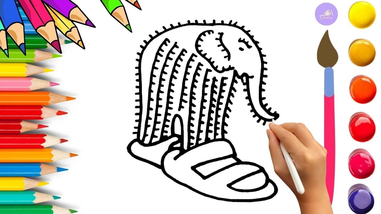 How To Draw cute Lirili Larila Drawing, Painting & Coloring For Kids and Toddlers_🌈🎨