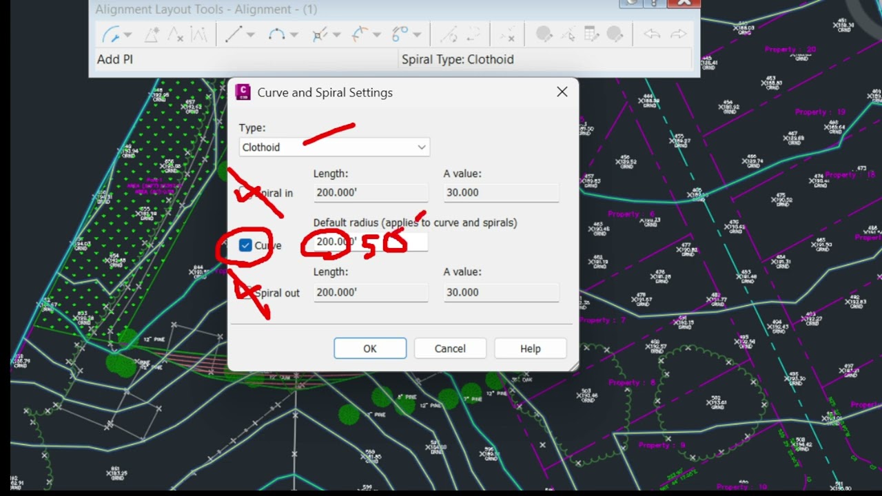 02 Create alignments curves