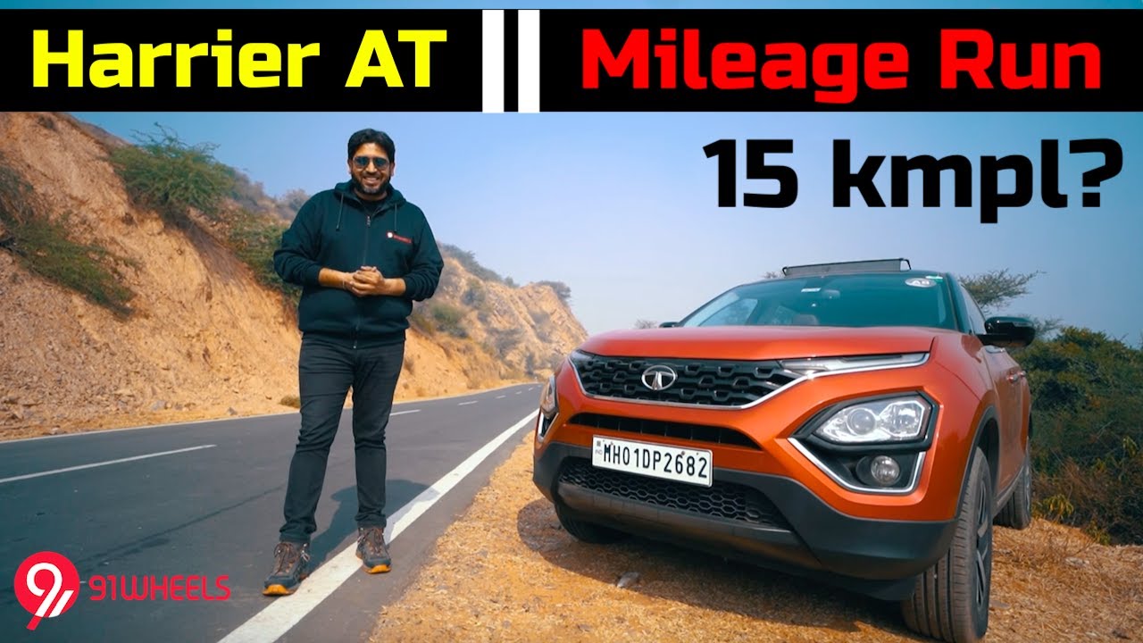 Tata Harrier Automatic Fuel Economy Test || 190km Mileage Run For 2020 BS6 Model