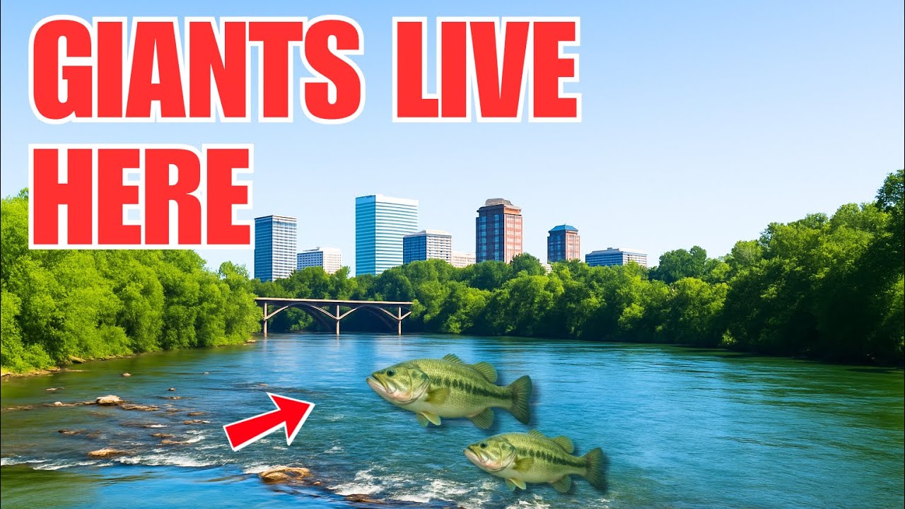 Kayak Fishing in the Saluda River (Bass and Striper in the CITY)