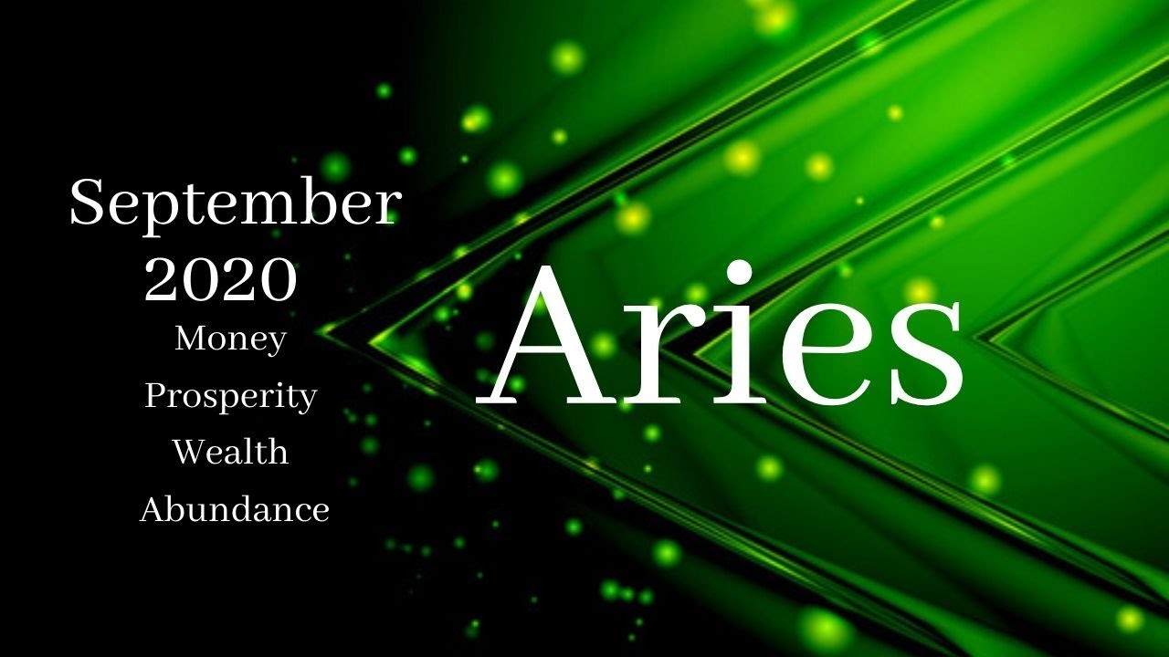 Aries - MONEY - September 2020