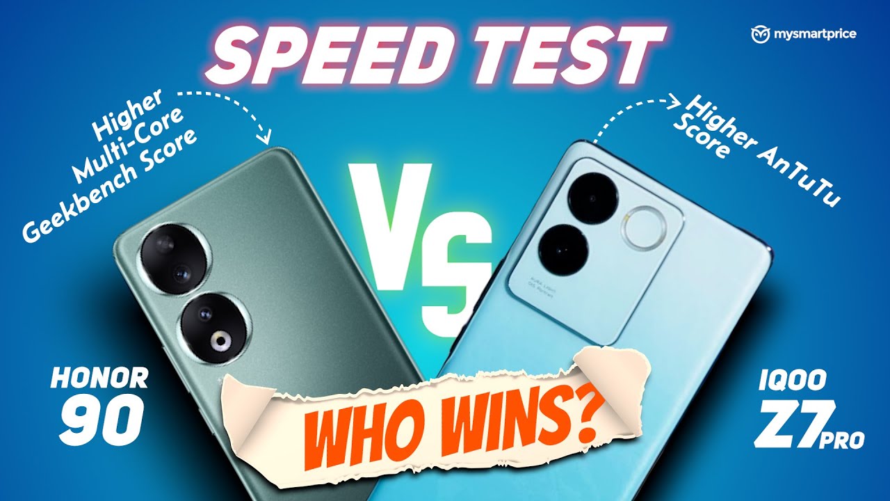 Honor 90 vs iQOO Z7 Pro EPIC SPEED TEST Comparison | Honor 90 Price Starts Rs 37,999