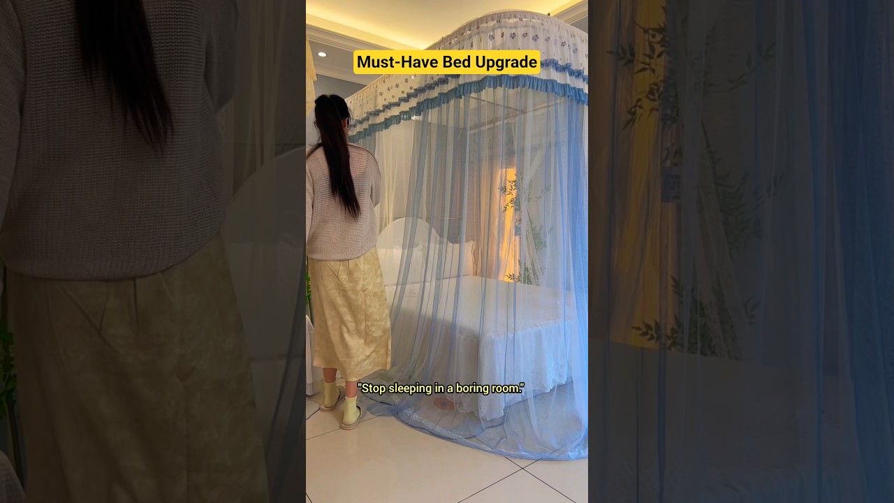 💞This blue Canopy bed mosquito net is perfect for Summer in 2026 ✨ #canopybed #mosquitonet #canopy
