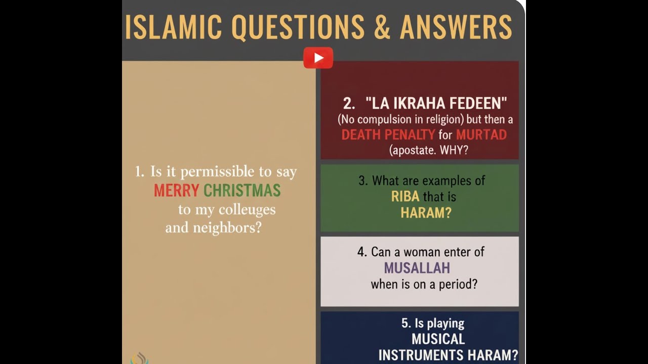 Dars: Is it permissible to say merry Christmas to my colleagues and neighbors?