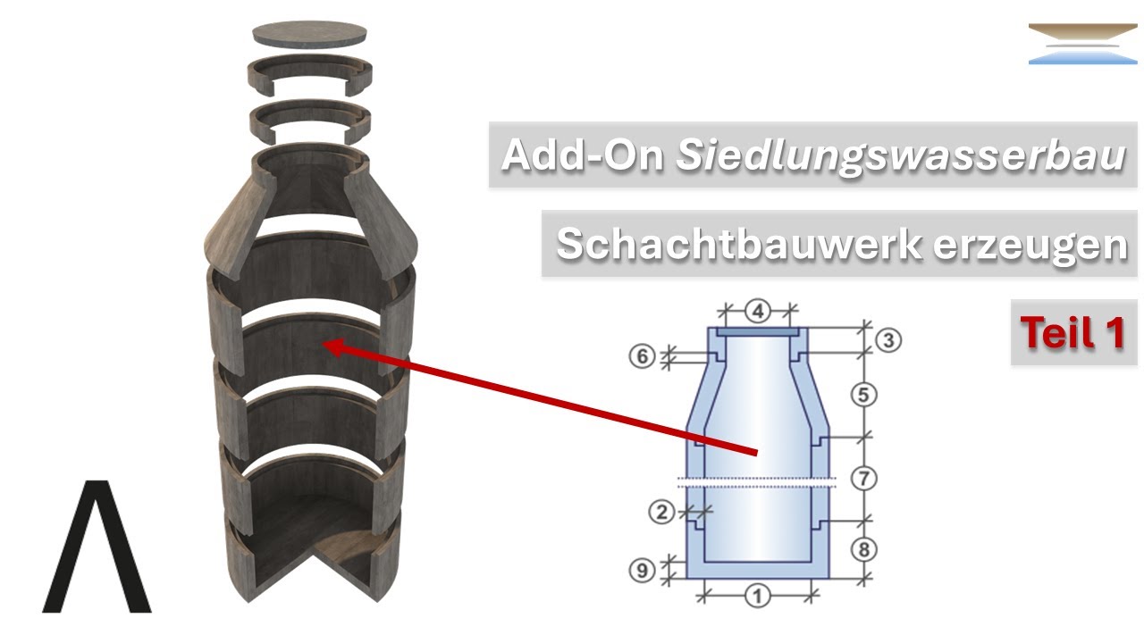Allplan Add-On Siedlungswasserbau - Schachtbauwerk erzeugen