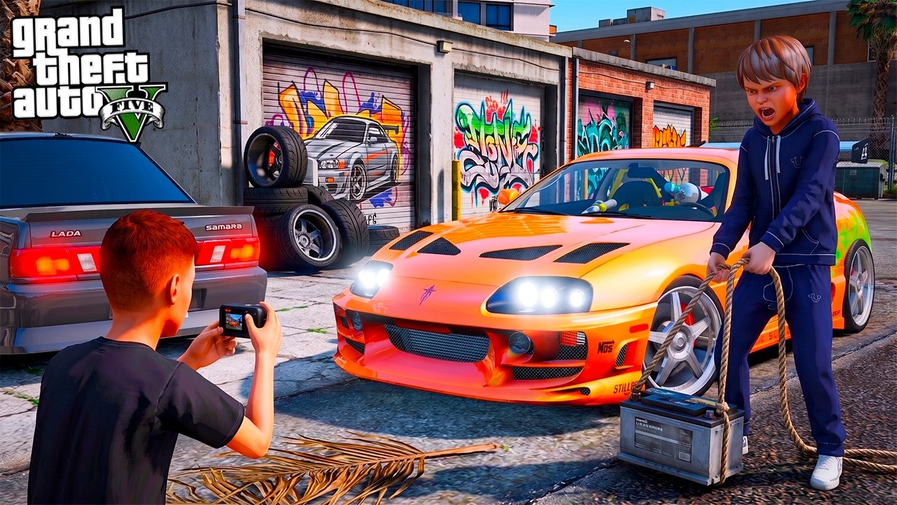 ВИТЯ ВЫТАЩИЛ ЛЕГЕНДАРНУЮ TOYOTA SUPRA ИЗ ФОРСАЖА! ЗАБЫТЫЙ ГАРАЖ ВИТИ ОПЕРА! ШКОЛЬНЫЕ БУДНИ ГТА 5