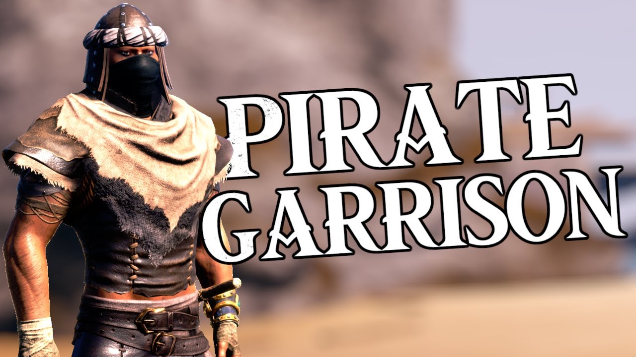 PIRATE GARRISON! - Conan Exiles Build Guide (Isle of Siptah)