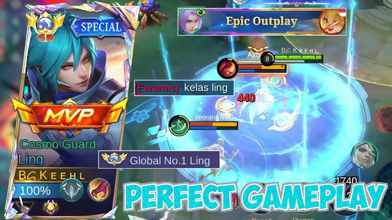 MANIAC! LING PERFECT GAMEPLAY 18 KILL NO DEATH ☠️ GLOBAL LING SOLO RANK - MOBILE LEGENDS
