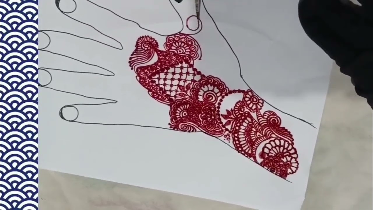 Mehandi design in simple  method only for you