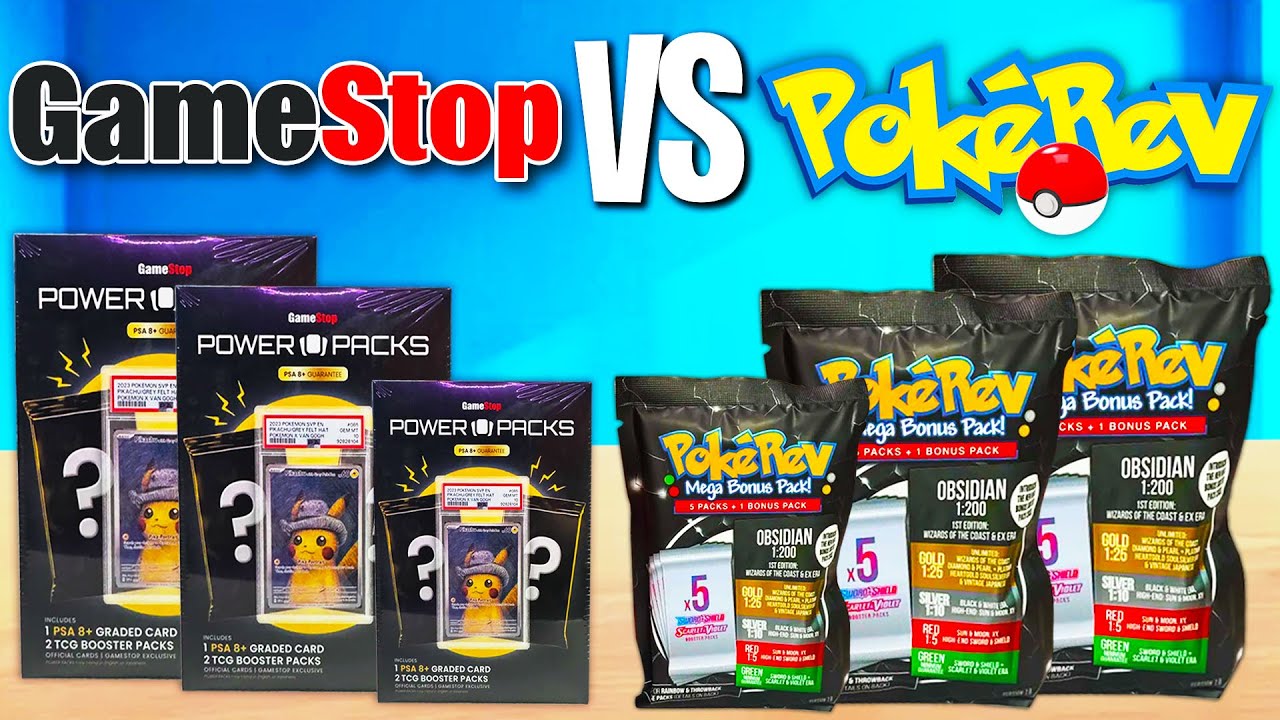 GameStop VS PokéRev Pokémon Mystery Packs (WHAT'S BETTER?)