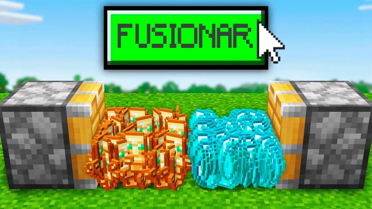 Puedo FUISIONAR cualquier OBJETO EN MINECRAFT