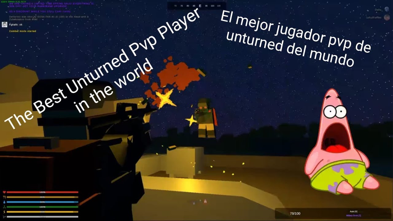 El mejor jugador PvP de unturned del mundo |The best unturned PvP player in the world| Top 1