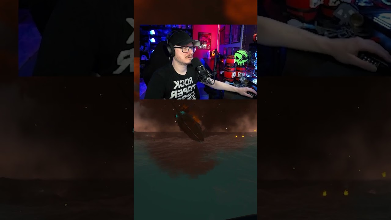 How I Beat the Skeleton Ship in Seconds! #seaofthieves