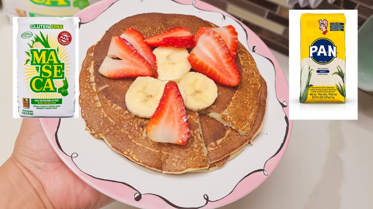 pancake  libre de gluten free sencillo y delicioso 😋