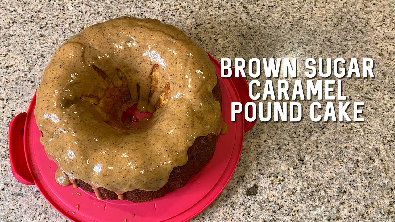 Watch us make the most delicious Brown Sugar Caramel Pound Cake - Super Moist!