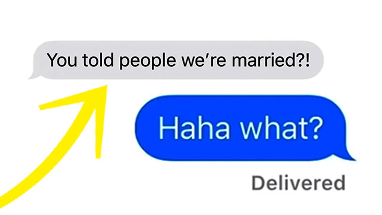 YOU TOLD PEOPLE WE'RE MARRIED?