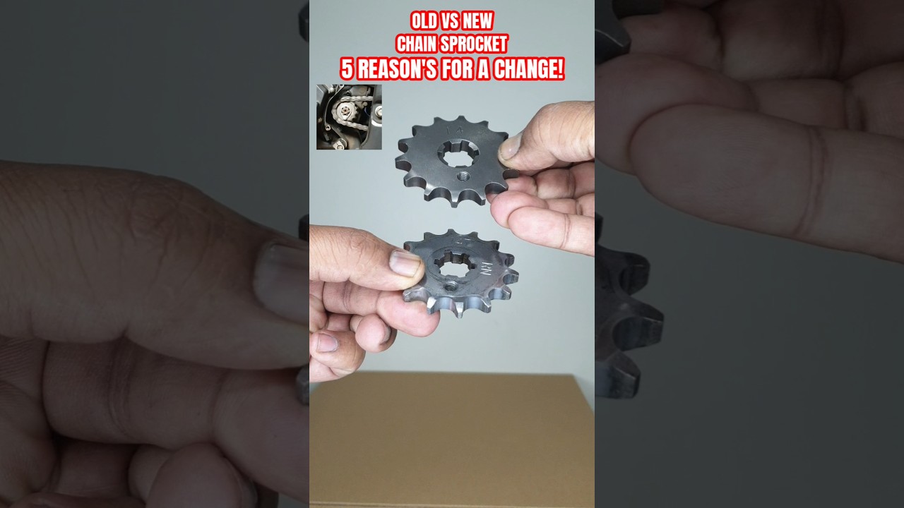 CHAIN NOISE AND VIBRATIONS IN MOTORCYCLE FRONT SPROCKET #bikerepair #bike #automobile #motorcycle