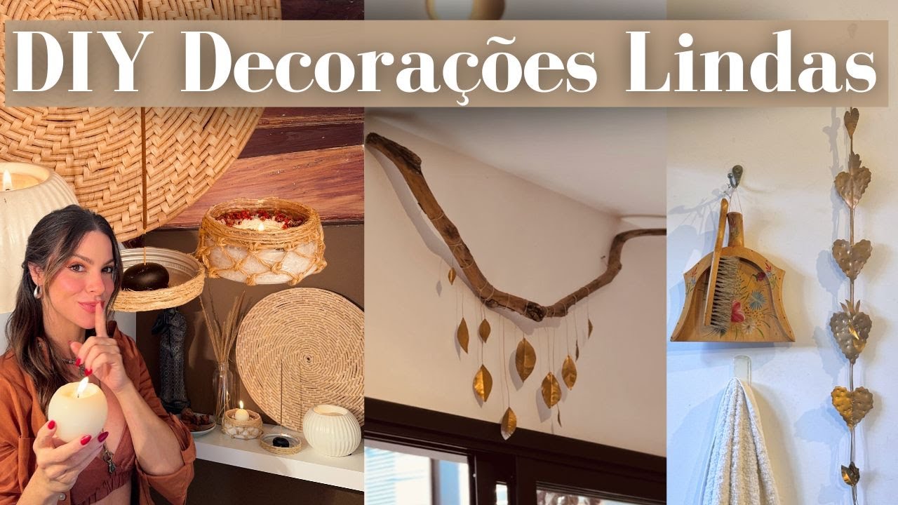 DIY Decorações Lindas c/ embalagens de produtos.