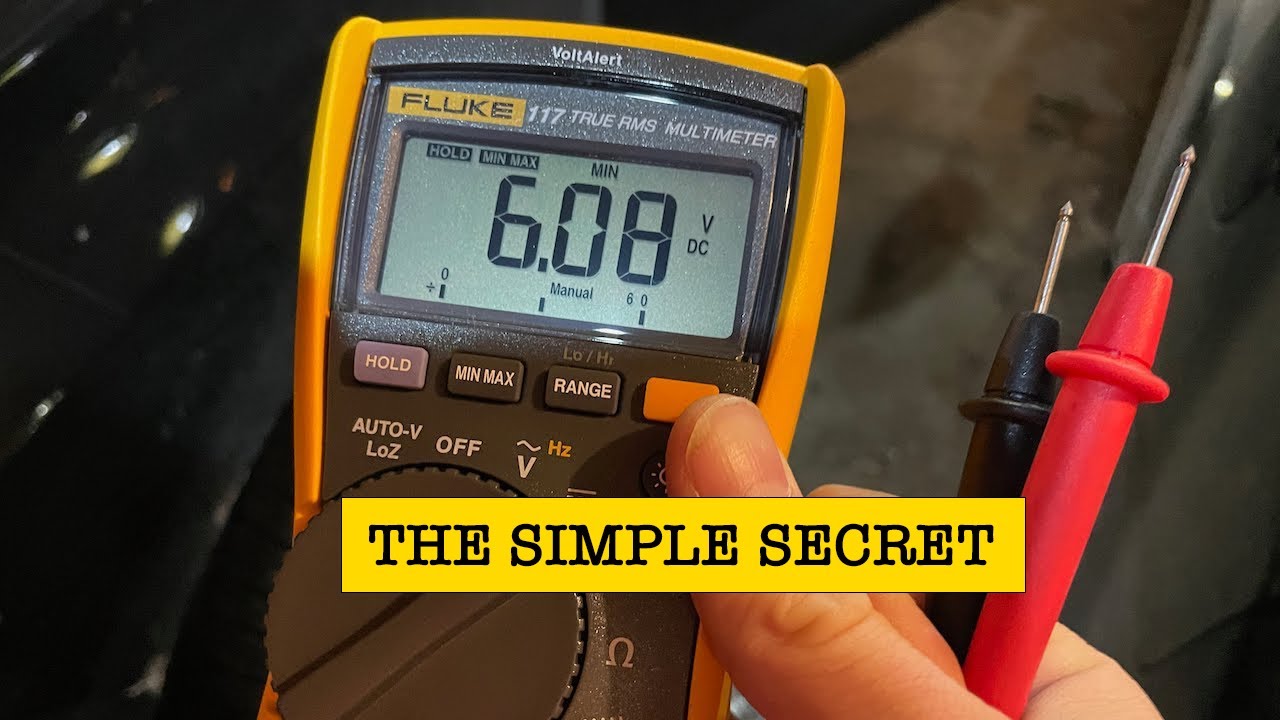 How to test a car battery with a MULTIMETER