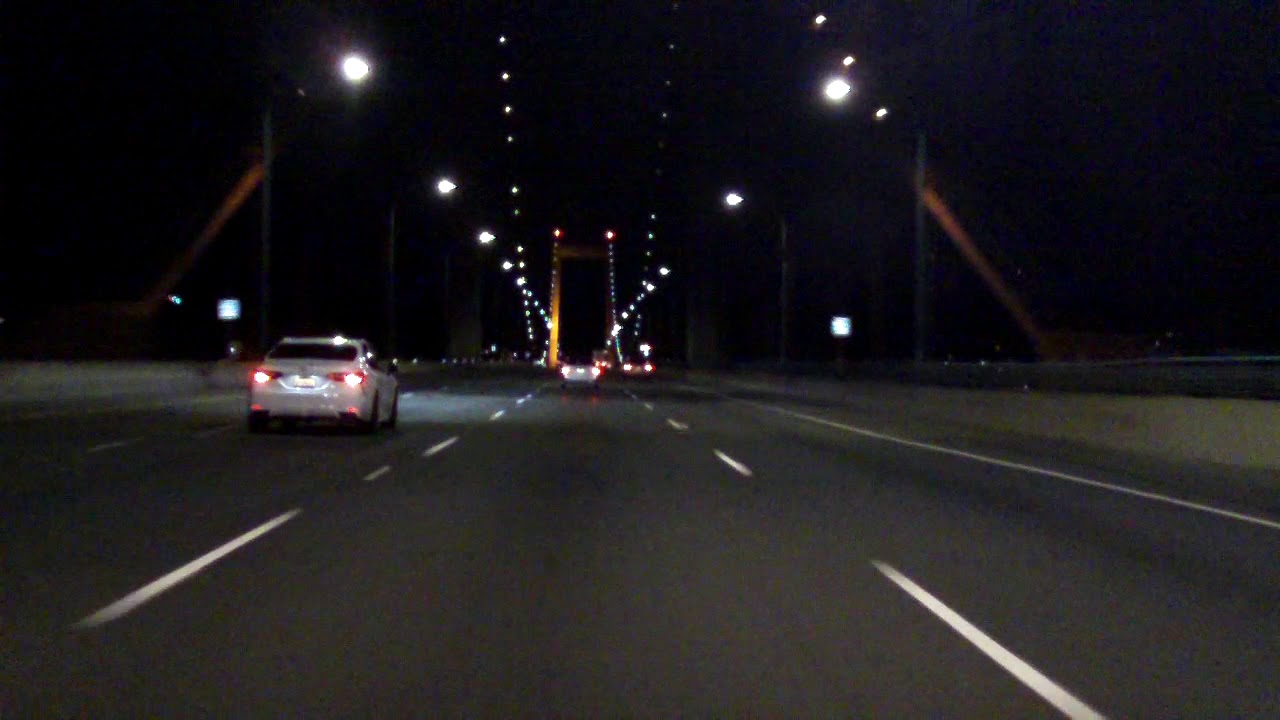 Al Zampa Memorial (Carquinez) Bridge westbound (Night)