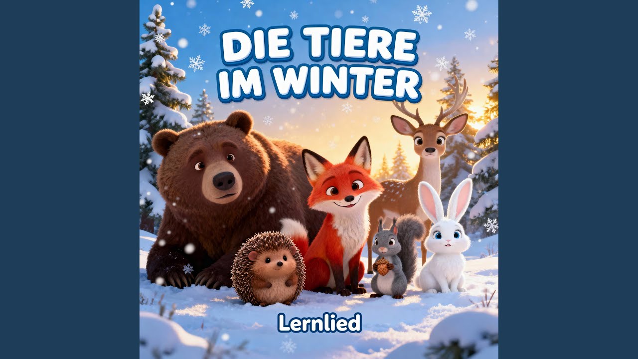 Die Tiere im Winter Kinderlied | Igel, Bär & Eichhörnchen | Lernlied für Kinder