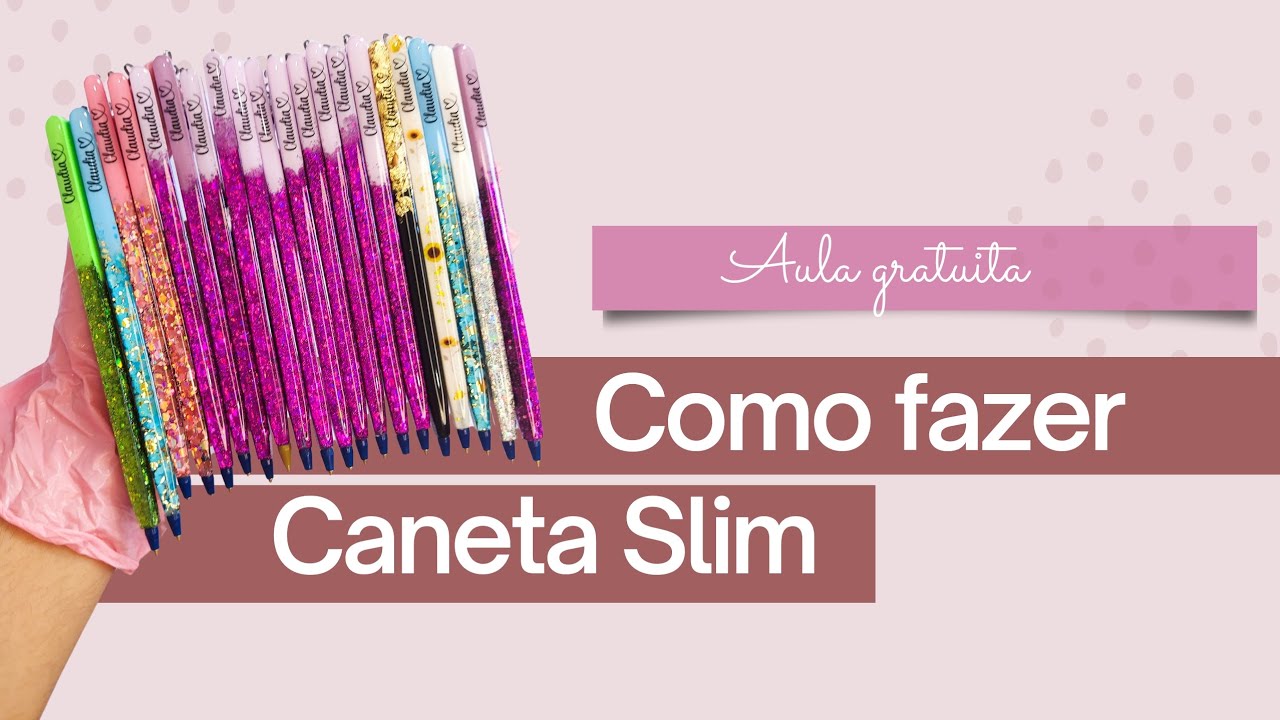 Como fazer Caneta slim usando a resina Vr100 da Vip Resinas