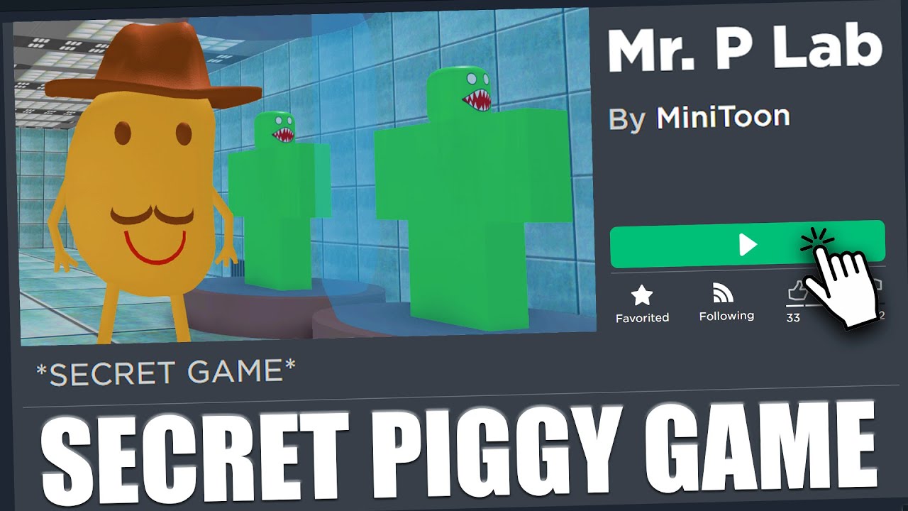 SECRET PIGGY GAME DISCOVERED... (Mr.P Lab)