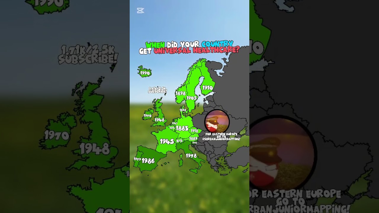 When did western europe get universal healthcare? 