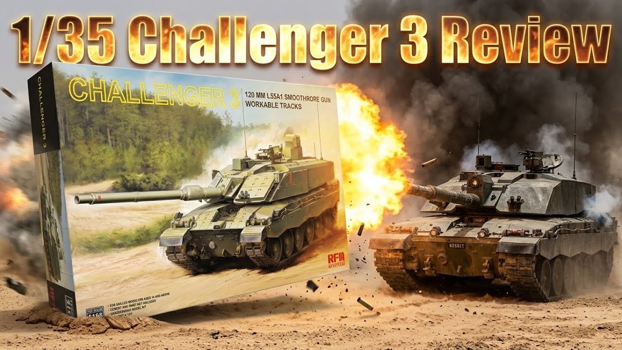 Challenger 3 от RFM в масштабе 1/35 | Обзор сборной модели