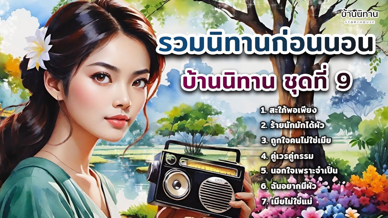 EP.9 รวมนิทานพื้นบ้าน นิทานสอนใจ และให้ข้อคิดสอนใจ ฟังยาว ฟังสบายแสนสนุก : บ้านนิทาน