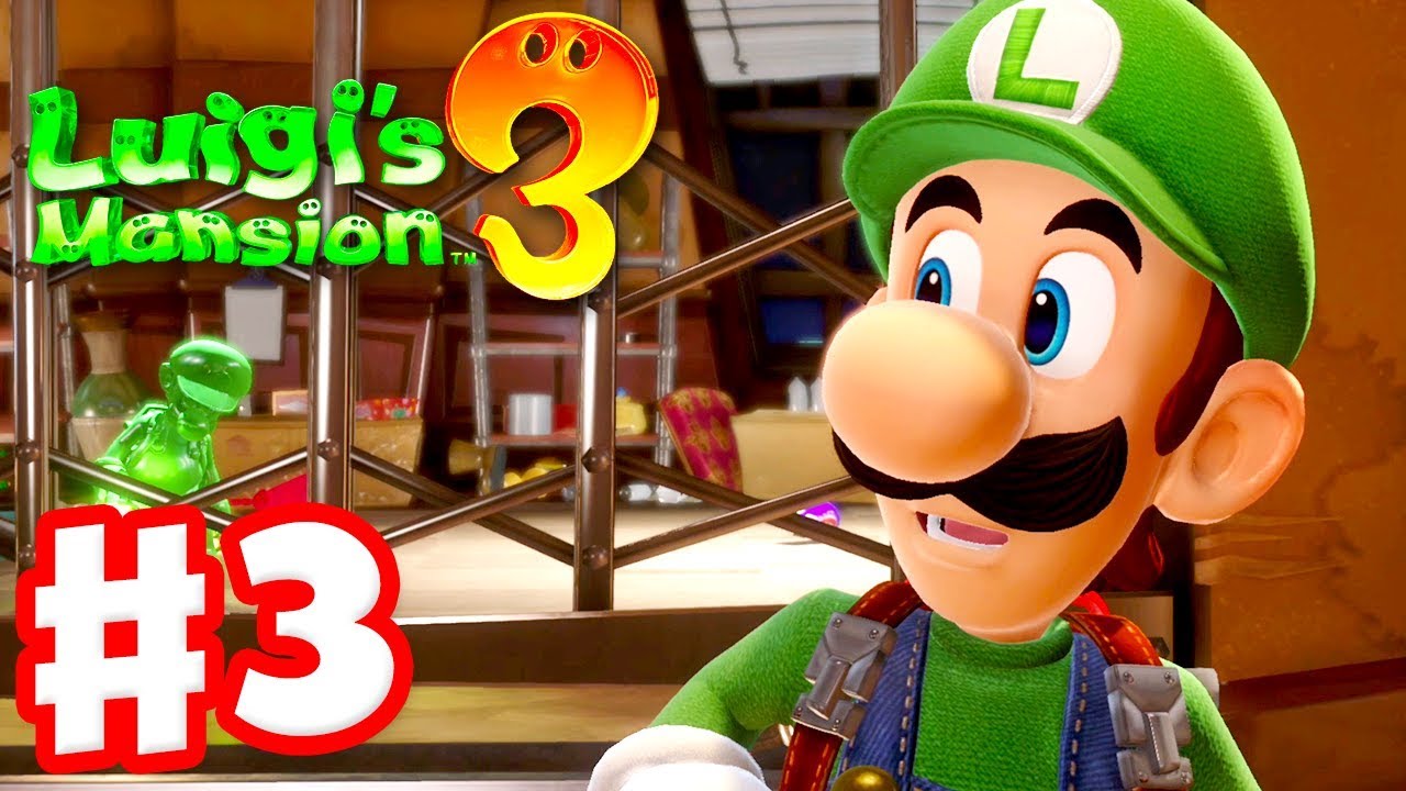 Luigi's Mansion 3 - Gameplay Walkthrough Part 3 - Luigi & Gooigi! 3F Hotel Shops! (Nintendo Switch)