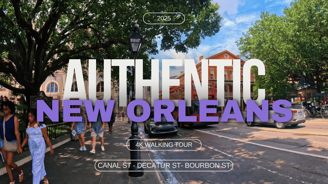 🇺🇸 New Orleans, Louisiana - Walking Tour: Canal, Bourbon & Decatur Street Exploration 4k