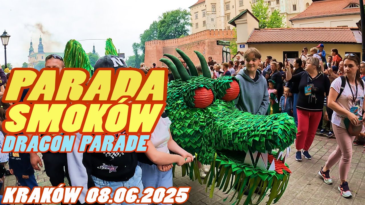 PARADA SMOKÓW Kraków 2025 - Dragon Parade Kraków Poland [4k]