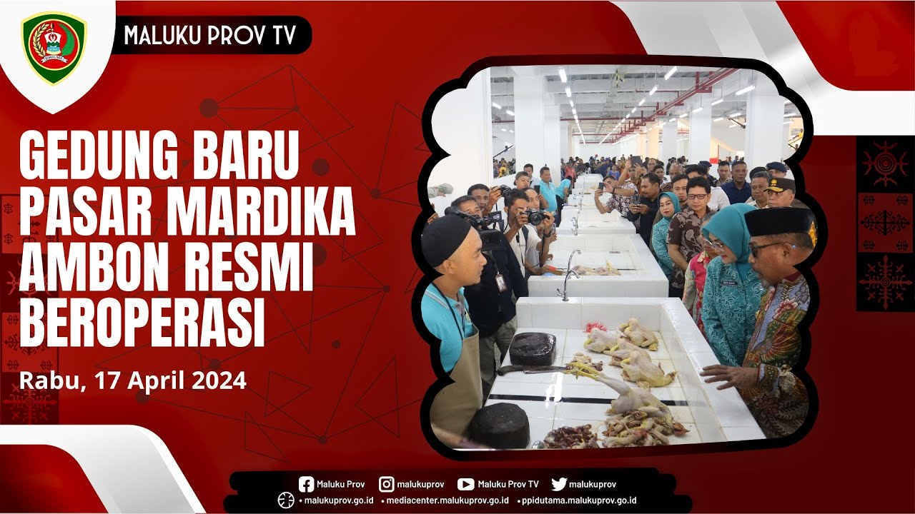 GEDUNG BARU PASAR MARDIKA AMBON RESMI BEROPERASI