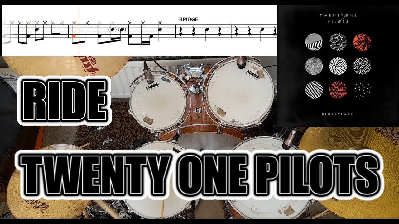 Twenty One Pilots - Ride - Drum Cover With SHEET MUSIC
