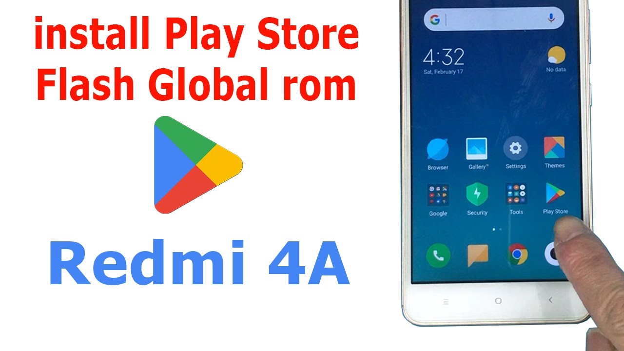 How to install Play Store and flash Global Rom Redmi 4A