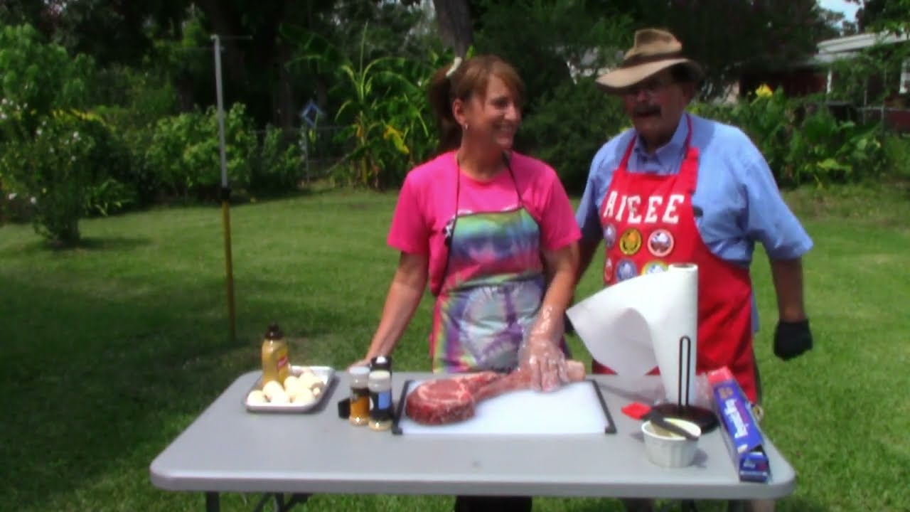 Pre-Labor Day Fun With The Groovy Apron And Her Tomahawk Steak