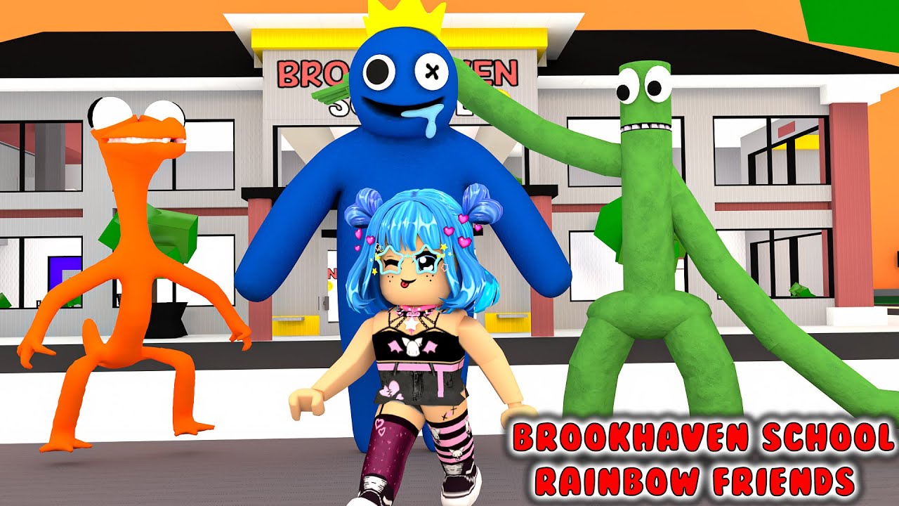 RAİNBOW FRİENDS BROOKHAVEN SCHOOL'DA GÖRÜLDÜ ! 😱 | ROBLOX BROOKHAVEN RP 🌈