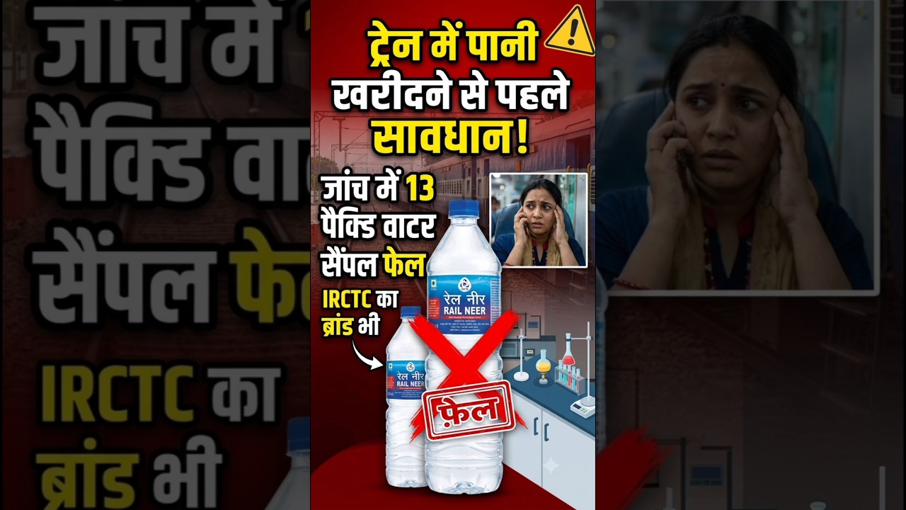 Warning for Train Passengers! 13 Packaged Water Samples Fail Quality Test