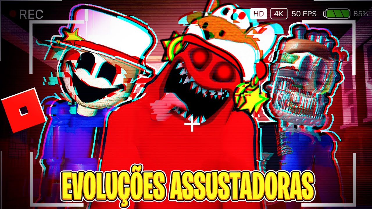 Desafio das Evoluções mais Assustadoras do Roblox😱