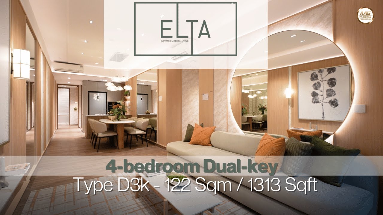 Singapore Showflat Tour - ELTA I 4 Bedroom Dual Key I OrangeTee AAG #OTProjects2025