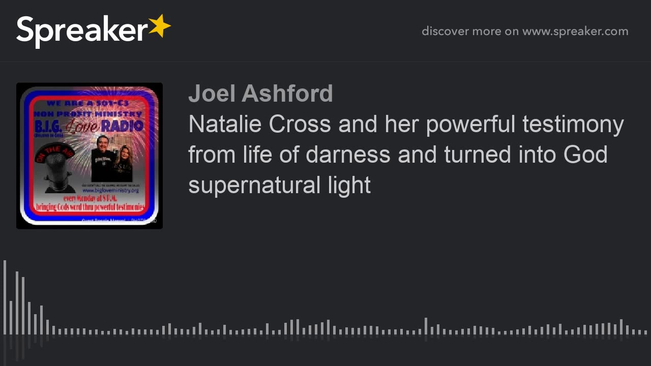Natalie Cross and her powerful testimony from life of darness and turned into God supernatural light