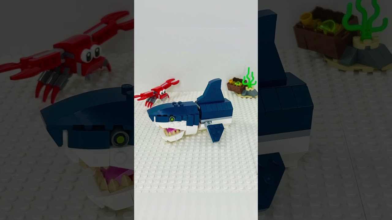 Lego 31088 - &ldquo;Deep Sea Creatures -  Shark&rdquo;. Pieces: 230. Build time: 30 minutes.