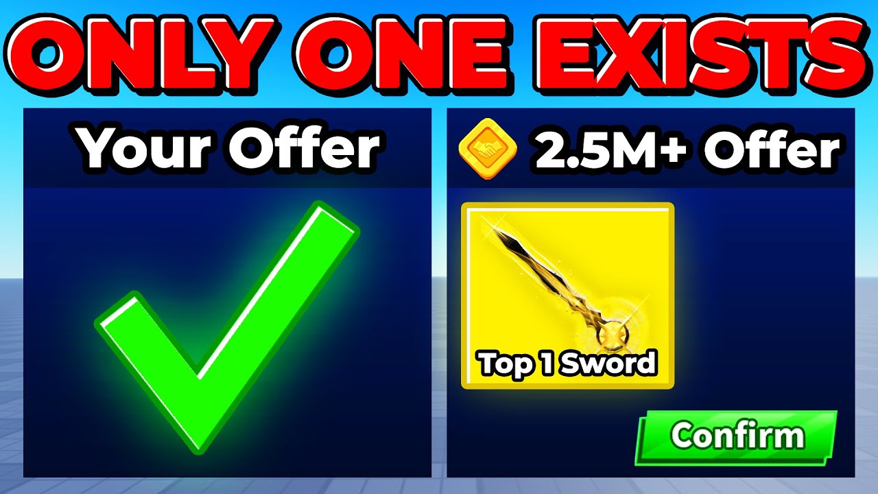 I Traded For The RAREST Top #1 Sword In Roblox Blade Ball..
