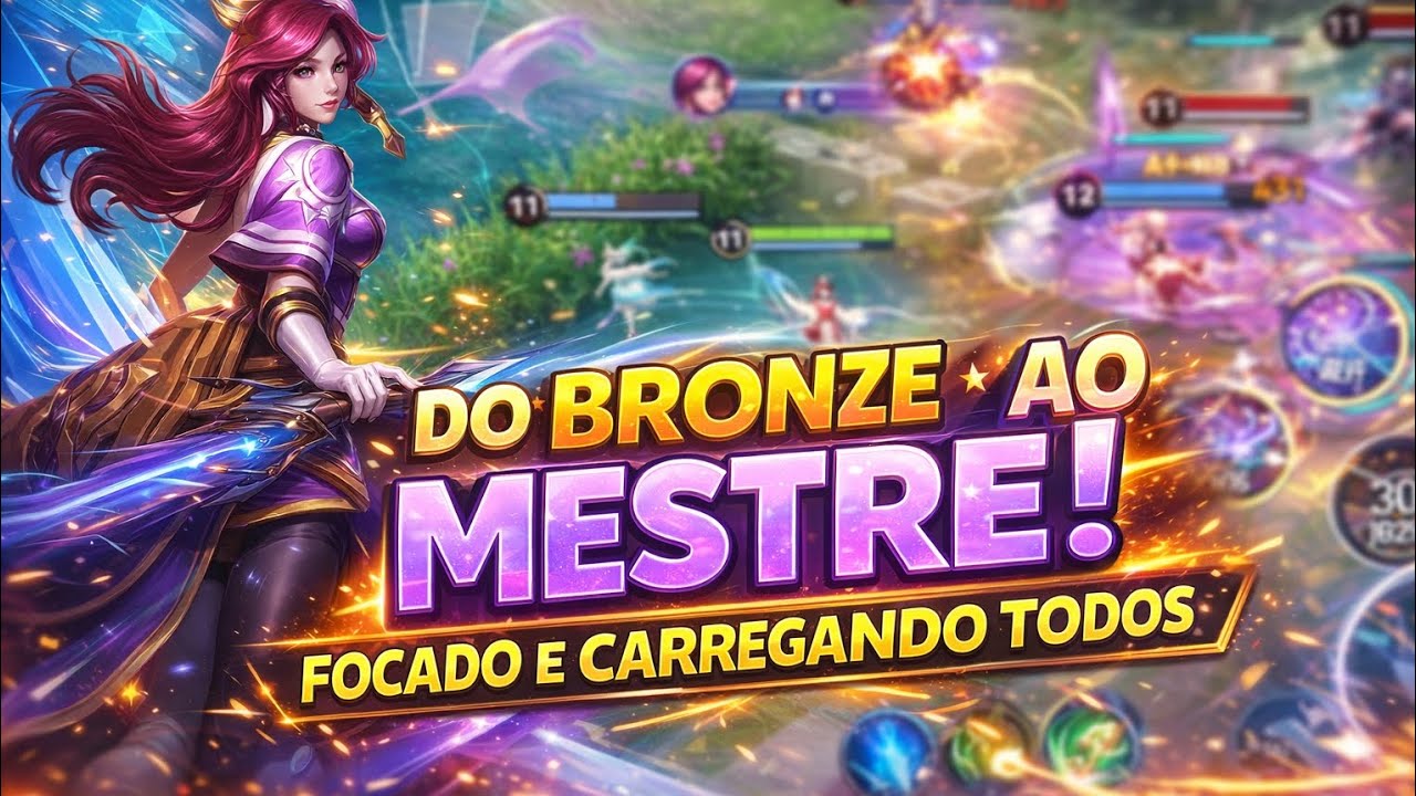 DO BRONZE AO MESTRE#08 CARREGANDO E VICIADO EM QUADRA KILL🥵🔥🏹🎯HONOR OF KINGS GAMEPLAY GARO ADC 