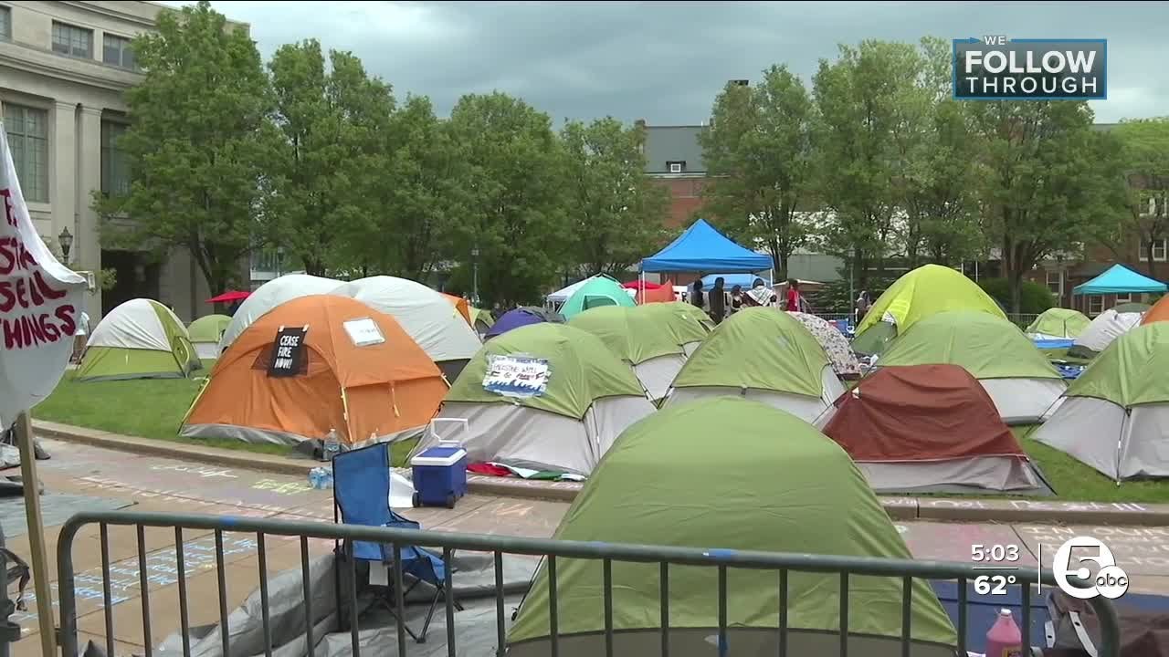 CWRU to withhold degrees from some students who participated in Israel-Hamas war protest encampment