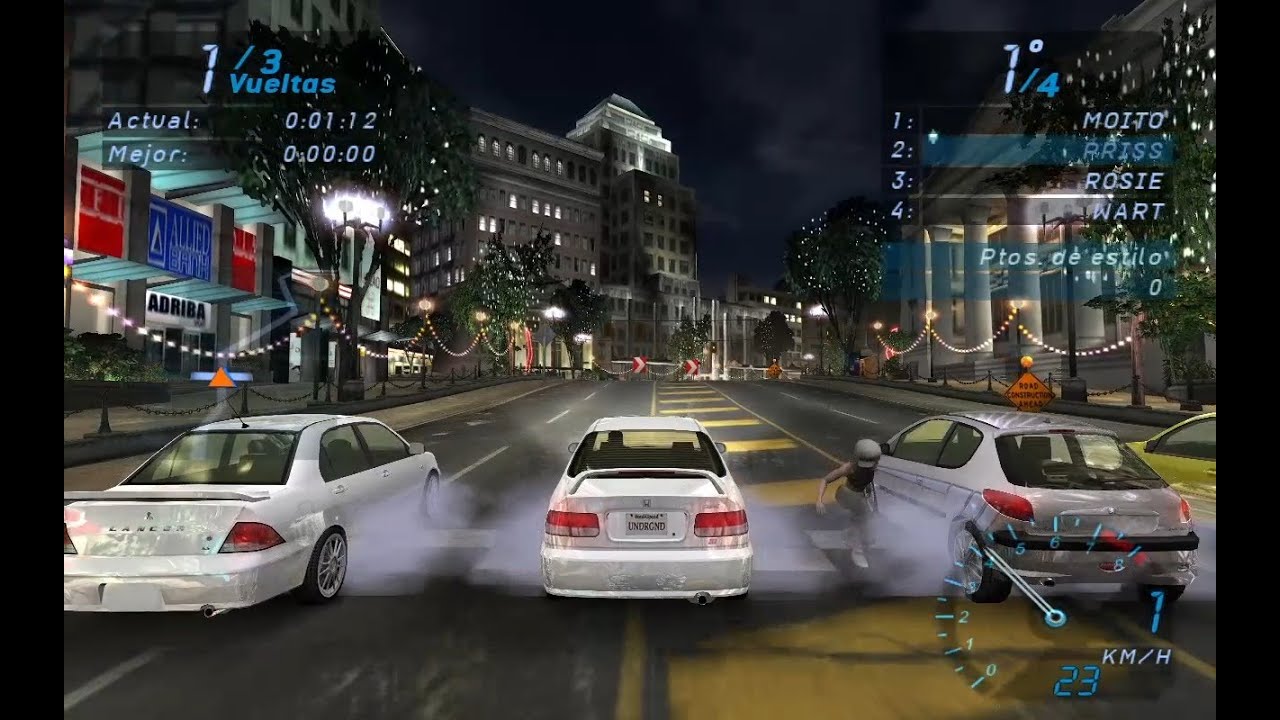 Honda Civic SI - Olympic Square: Invertido (Y Quedaron Dos) - NFS: Underground